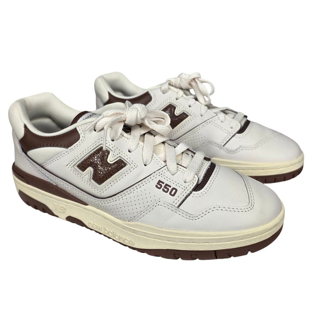 AIME LEON DORE x NEW BALANCE 550 – 2022 – WHITE/BROWN – MEN’S SIZE 9 D – NIB